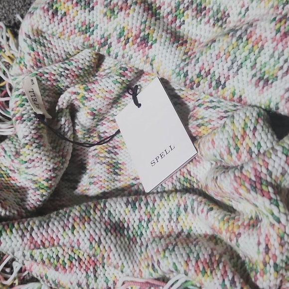 NWT Spell Watercolor Poncho Size S/M - Picture 6 of 6